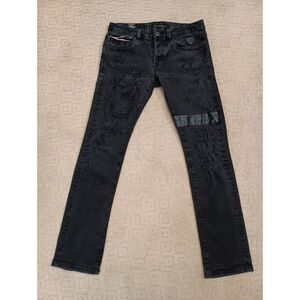 Cult of Individuality Jeans Mens 31/34 Black Greaser Straight